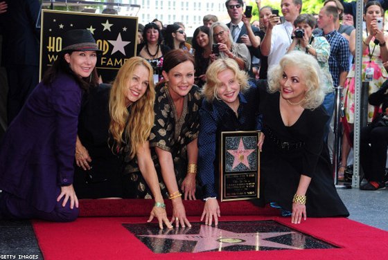 The band received the 2,444th star on the Hollywood Walk of Fame